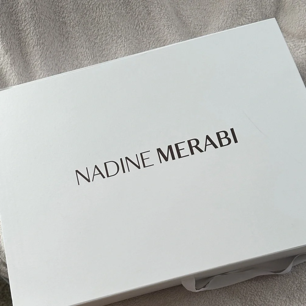 NADINE MERABI Ivory Sequin Strap jumpsuit - Picture 9 of 9